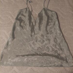 Morgan Taylor Pale Green Floral Camisole